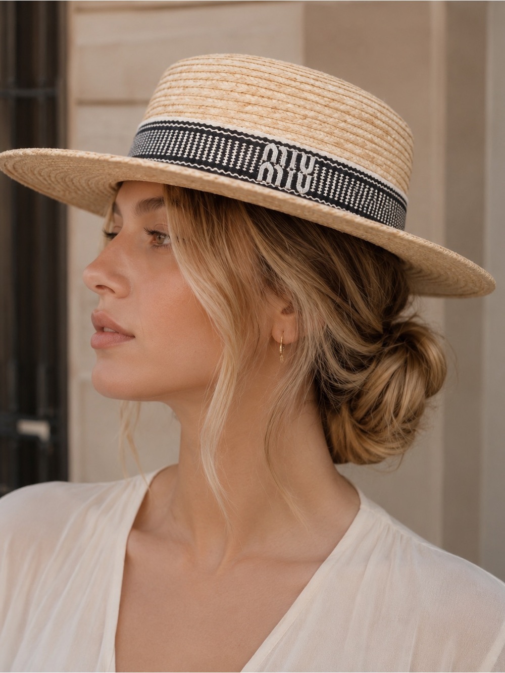 Miu Miu Raffia Hat - Picture 2 of 3